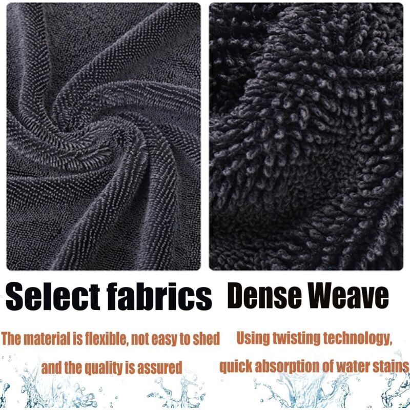 3x XXL Microfibre Cleaning Cloths 40x60cm Lint Free Absorbent Car Home