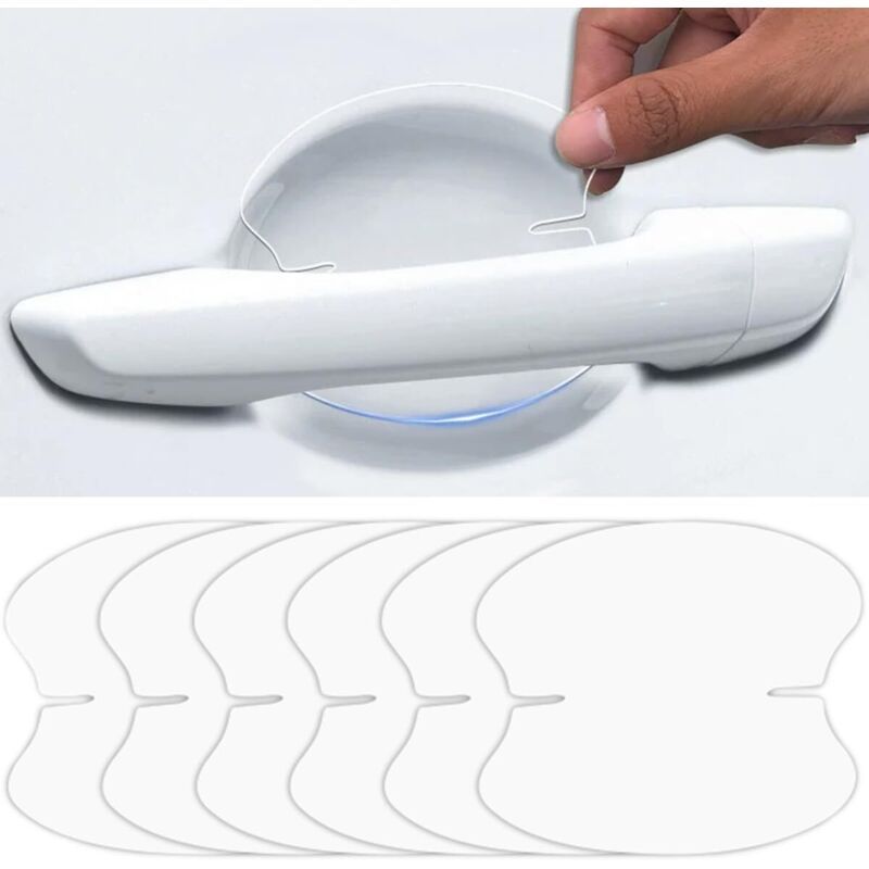 10x Clear Anti-Scratch Protective Film for Car Door Handles Self-Adhesive
