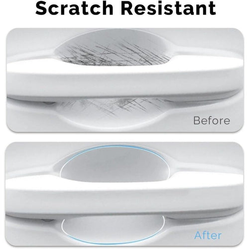 10x Clear Anti-Scratch Protective Film for Car Door Handles Self-Adhesive