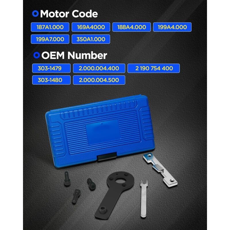 Timing Belt Locking Tool Kit for Fiat 500 Punto Evo Panda 1.1 Camshaft