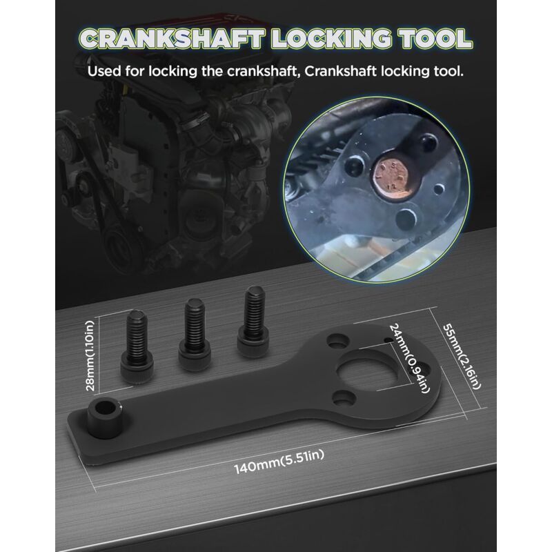 Timing Belt Locking Tool Kit for Fiat 500 Punto Evo Panda 1.1 Camshaft