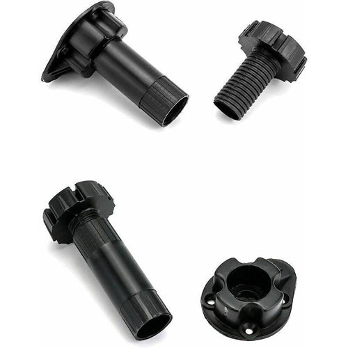 20x Adjustable Furniture Legs ABS Plastic Feet 100-120mm with Brackets