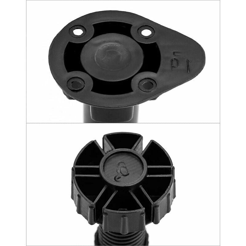 20x Adjustable Furniture Legs ABS Plastic Feet 100-120mm with Brackets
