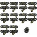 12x Antique Metal Box Clasps Vintage Latches for Jewelry Boxes Albums