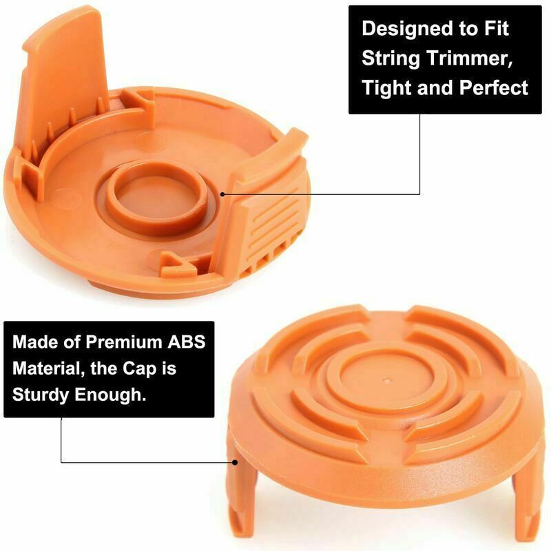 4x Trimmer Line Spools with Cap for Worx WA0004.1 WG150 Long Life