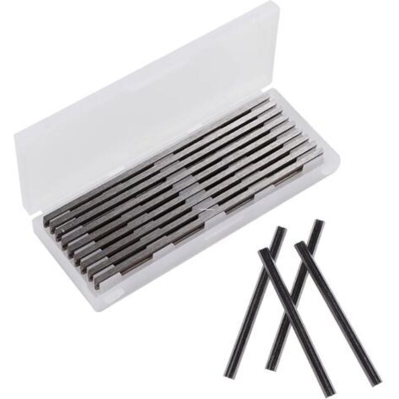 10x HSS Reversible Planer Blades 82x5.5mm for Bosch Black+Decker Electric