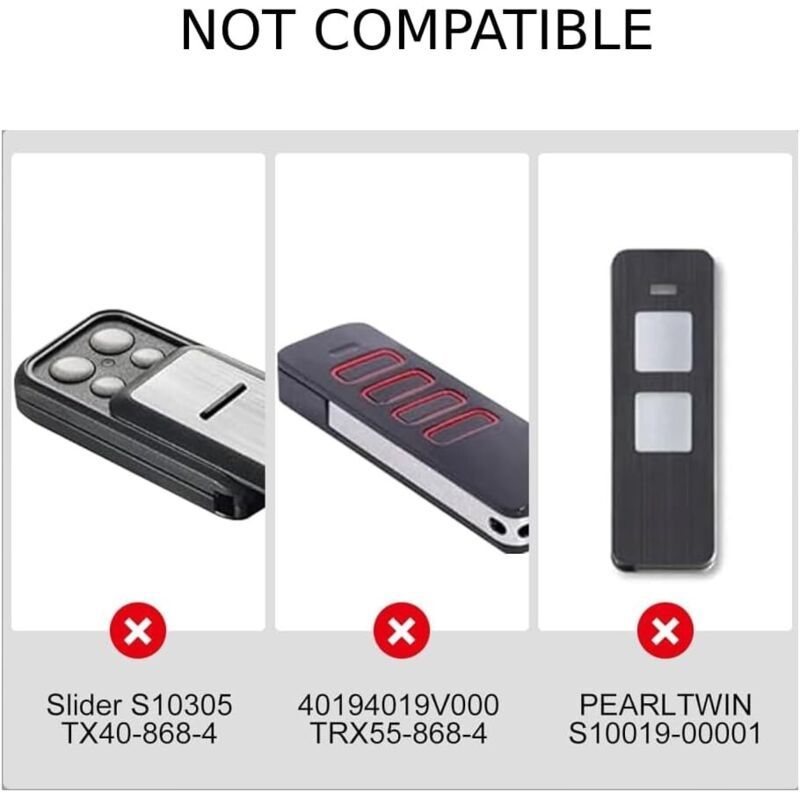 3x Garage Door Remote for Sommer 4020 TX03-868-4 868MHz Rolling Code