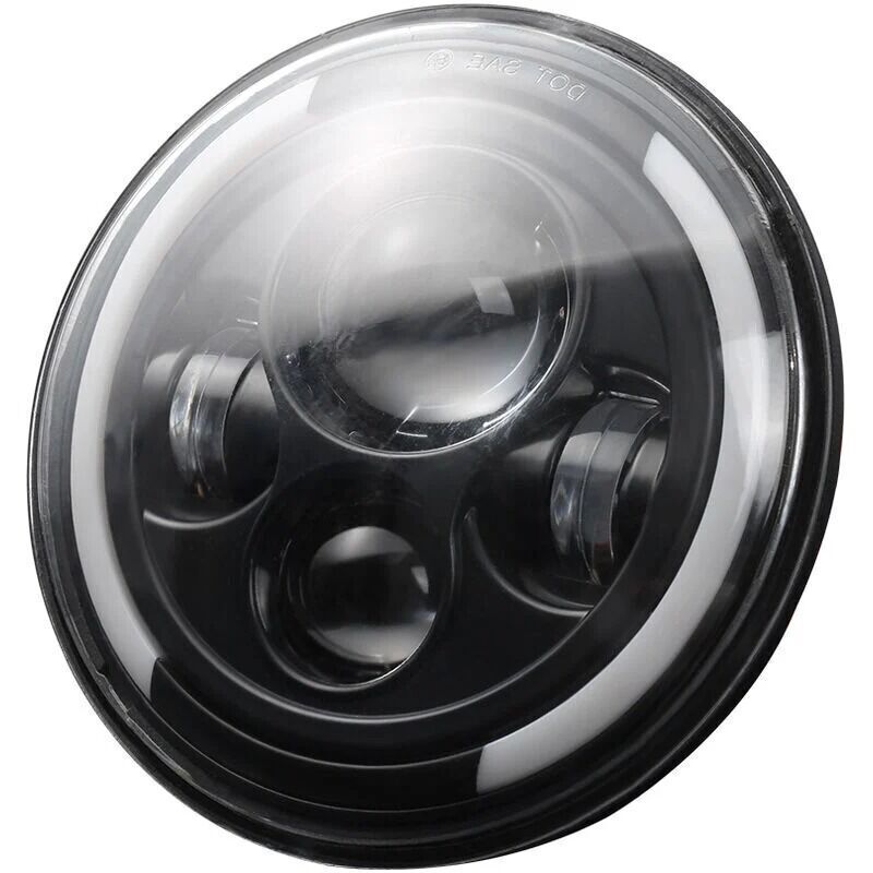 LED Headlight 7 Inch Round 150W H4 H13 6500K Waterproof Low Beam