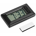 LCD Digital Clock for Car Dashboard or Desk Stick-On 77x42mm