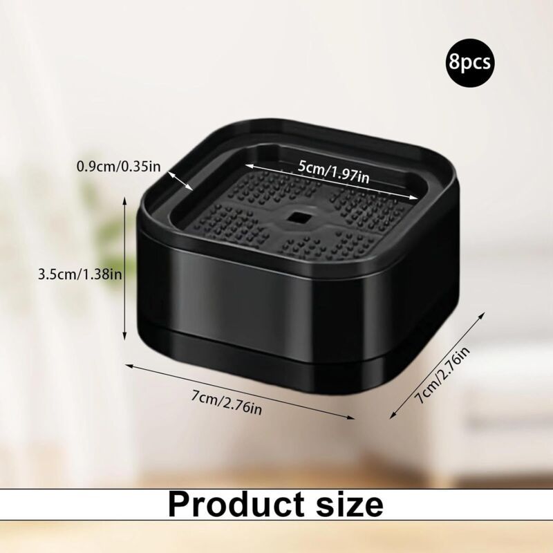 Pieces Rehausseur Legs of Bed Empilable Slip, Canapes Diameter Indoor Machines a Laver Rehausseur Furniture, 3.5cm, 5 cm