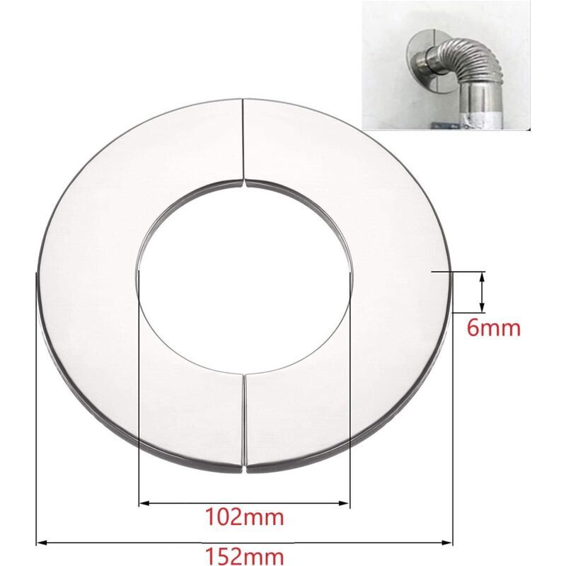 Rosace for Hose of Stove DN, Sleeve of Hose Plaque of Base Rosace of Stove Embout of Chimney Rosace of Recouvrement, 100 mm