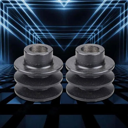 2x Double Groove Belt Pulleys 19-20mm Bore for 168F 170F Engine
