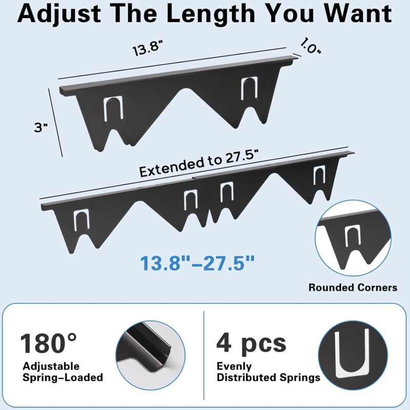 2x Silicone Stove Counter Gap Covers 70cm Heat Resistant Kitchen