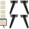 4 Pcs Legacies of Furniture of Black, Sofas Cabinets, Tables and DIY Projects Legs of Spare in Metal Milieu of Siecle Style for Chairs, 15 cm