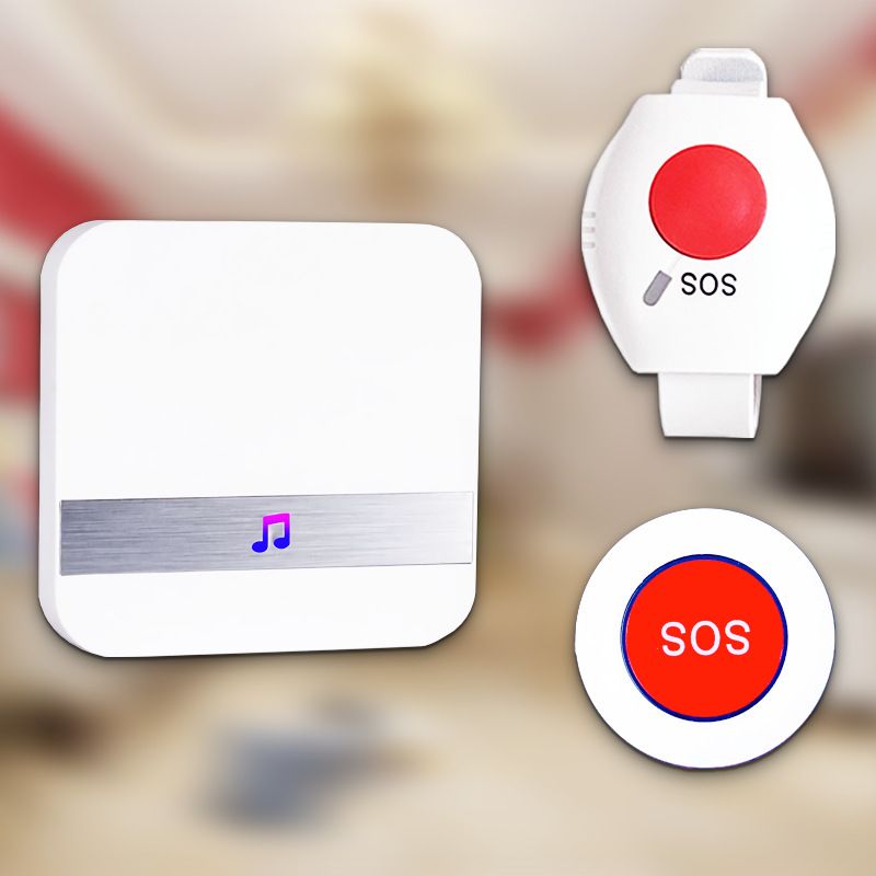 Wireless Home Alarm Bracelet for Elderly Sick and Disabled Care Pager