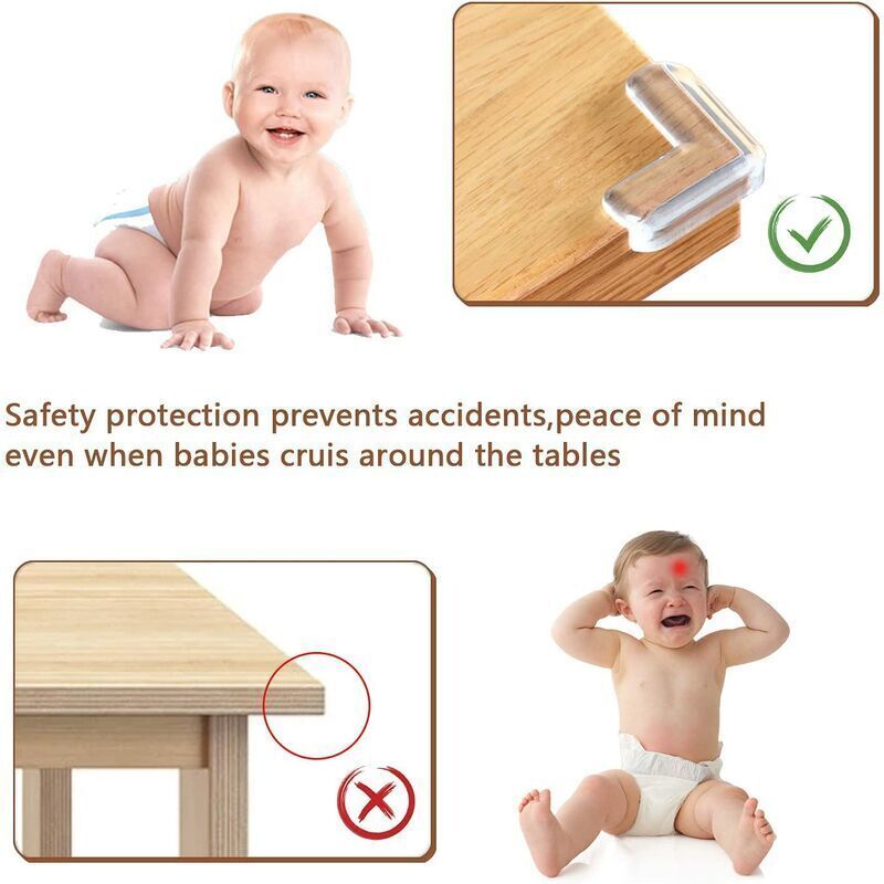 24 Pcs Corner of Table Protection Baby Transparent, Corner Protectors for Children