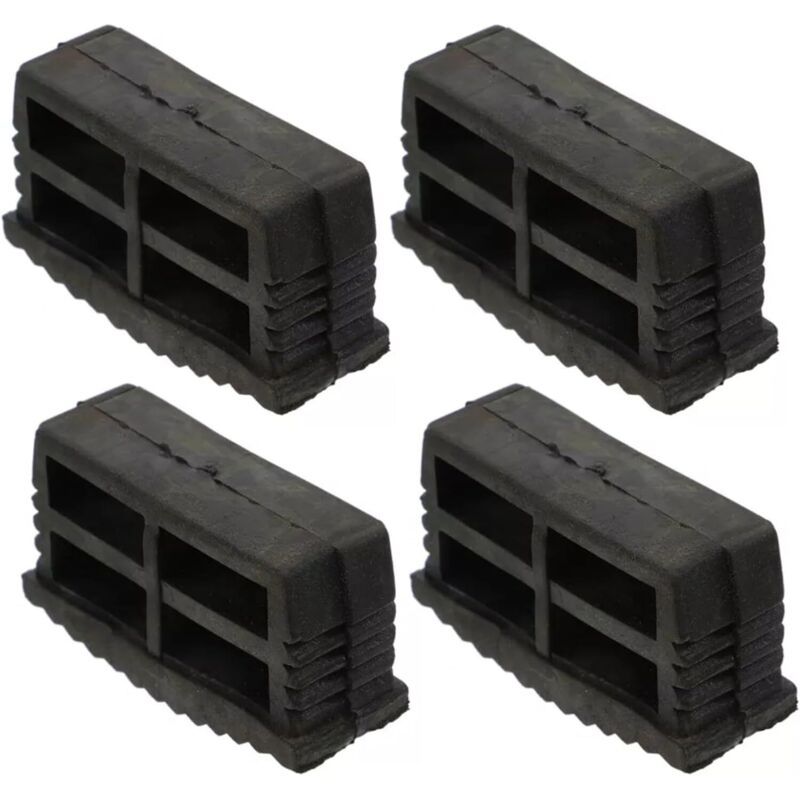 4x Rubber Ladder Feet Stabiliser Pads Anti-Slip 60x22mm Folding Ladders