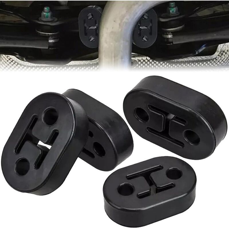 Rubber Exhaust Hanger Mounts 2-Hole 12mm Silent Block Support for Car