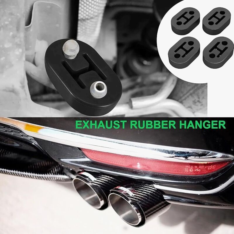 Rubber Exhaust Hanger Mounts 2-Hole 12mm Silent Block Support for Car