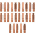 25x MIG Welding Contact Tips and Gas Nozzles MIG MAG Torch Consumables