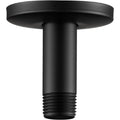Straight Shower Head Arm 10cm Black for Fixed High Pressure Heads