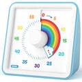 60 Minute Visual Timer for Kids Silent Countdown Classroom Kitchen Blue