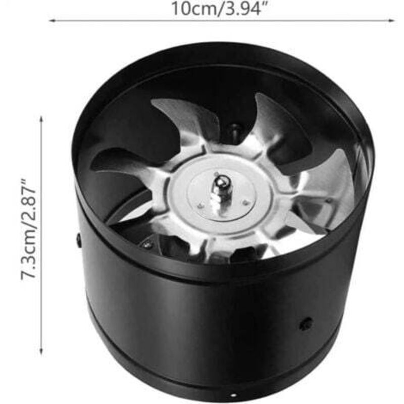 Industrial Metal Wall Exhaust Extractor Fan 100mm 140m3/h Bathroom Garage