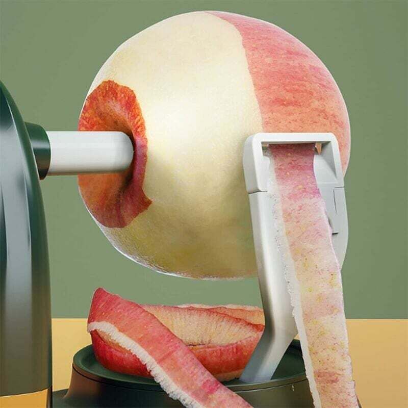 Rotary Hand Crank Vegetable Peeler for Apples Potatoes with Slicer