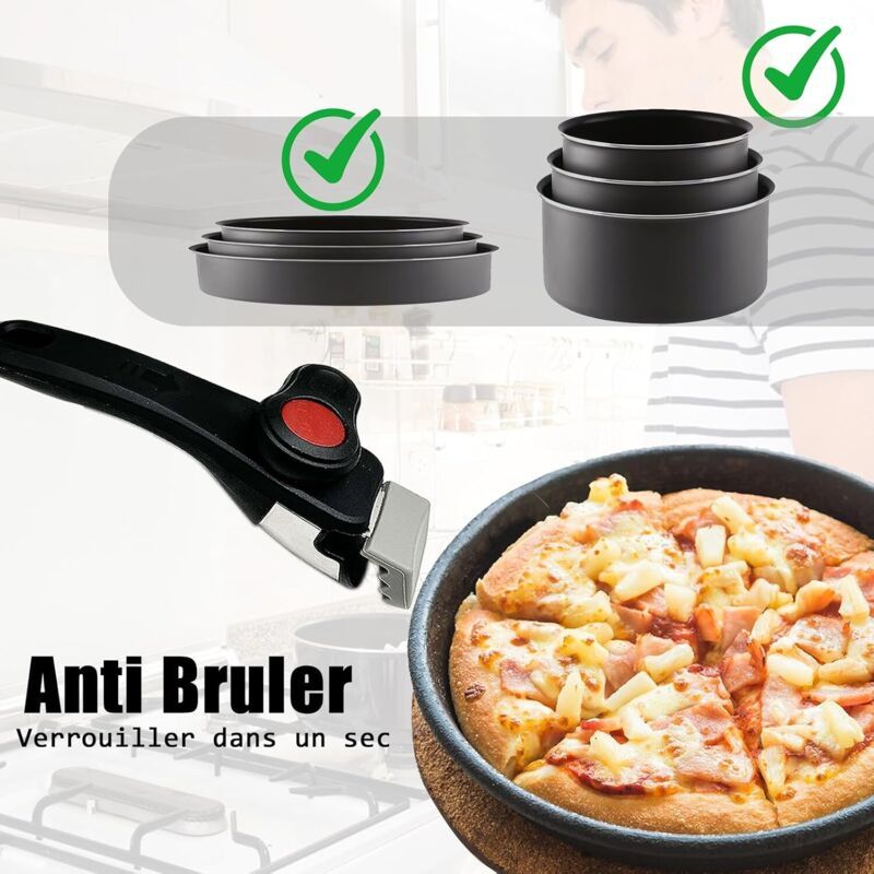 Removable Detachable Pan Pot Handle 10kg Locking Clip Grip Universal