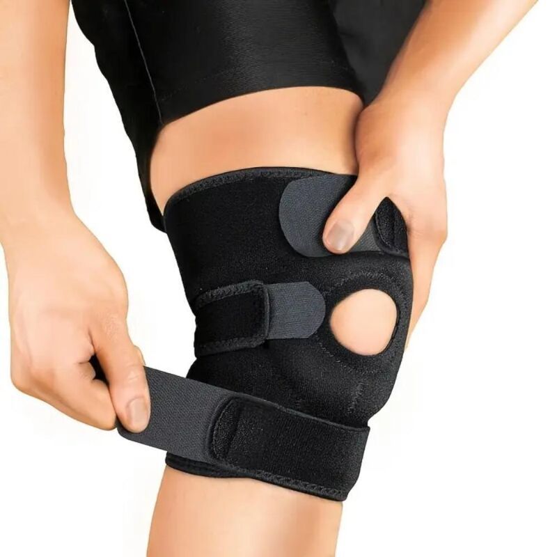 Adjustable Knee Support Brace with Patella Stabiliser Compression Sleeve