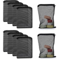 10x Fine Mesh Aquarium Filter Media Bags with Zip for Activated Carbon
