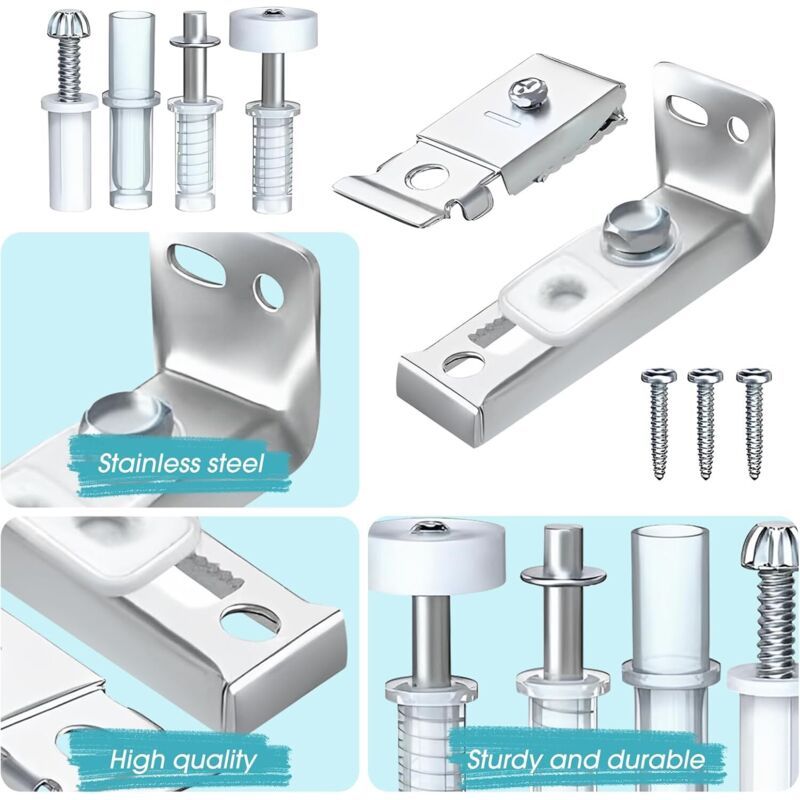 Double Sliding Door Track Rail Kit 2m for Twin Panel Doors