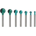 7x Round Rod Wood Router Bits Set 6-16mm Grooving Bits 6mm Shank