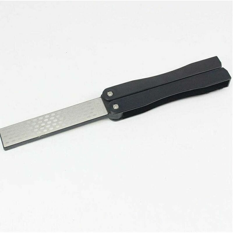 Folding Diamond Pocket Sharpener Double Sided for Secateurs Knives Scissors