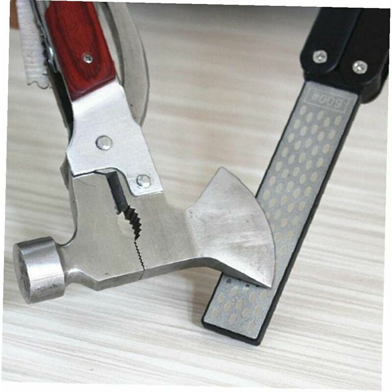 Folding Diamond Pocket Sharpener Double Sided for Secateurs Knives Scissors
