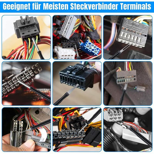 30pc Terminal Removal Tool Kit Wire Connector Pin Extractor Set Black