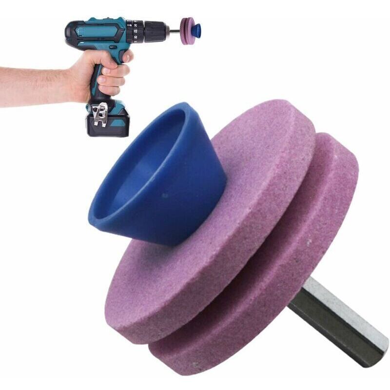 Lawn Mower Blade Sharpener Grinding Wheel Drill Attachment Garden Tool