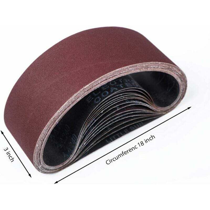 15x Sanding Belts 75x457mm Mixed Grit 80-400 for Belt Sanders