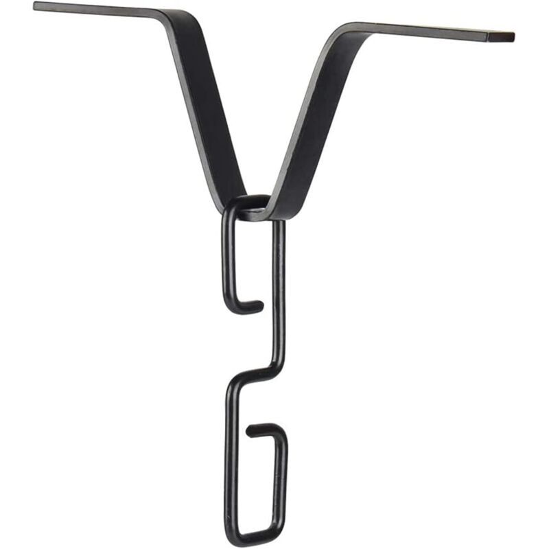 V-Shape Rain Chain Gutter Adapter Black Downpipe Connector