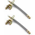 2x Tyre Valve Extensions 18cm for Truck Bus Trailer Dual Wheels