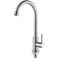 Single Lever Cold Water Kitchen Tap 360 Swivel Stainless Steel Sink Faucet