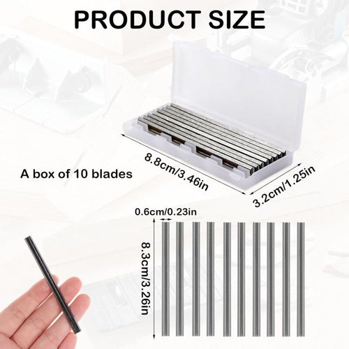 10x HSS Reversible Planer Blades 82mm for Bosch Makita Planers