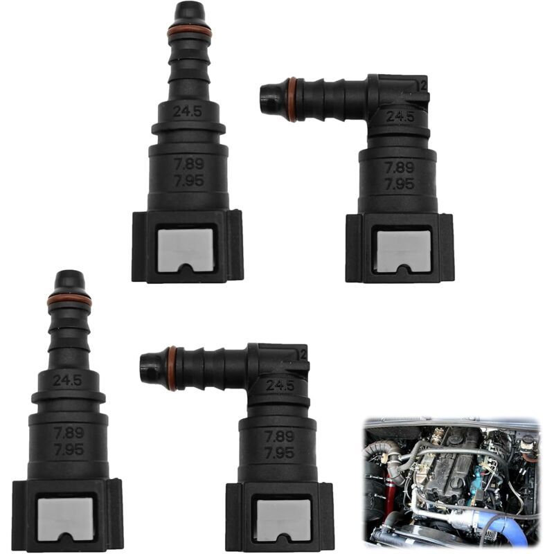 Quick Release Diesel Fuel Hose Connectors 7.89mm 8mm Fitting Set