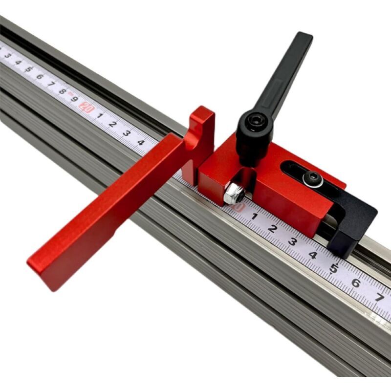 Aluminium Guide Rail Stop Type 75 Mitre Track Limiter for Carpentry