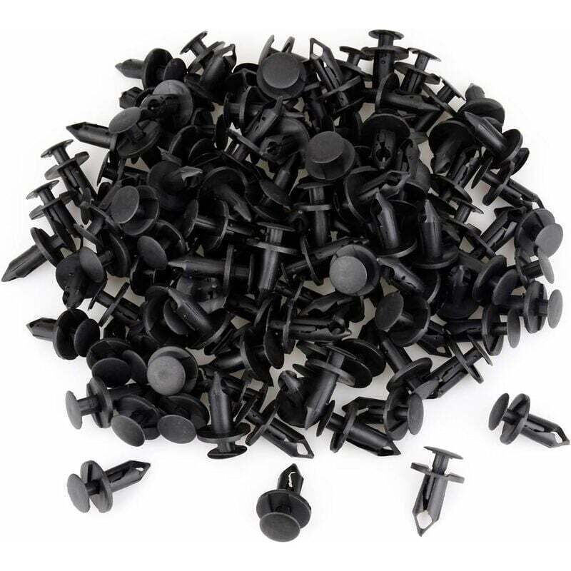 120x Plastic Push Rivet Trim Clips 8mm Hole for Car Bumper Wing Panels