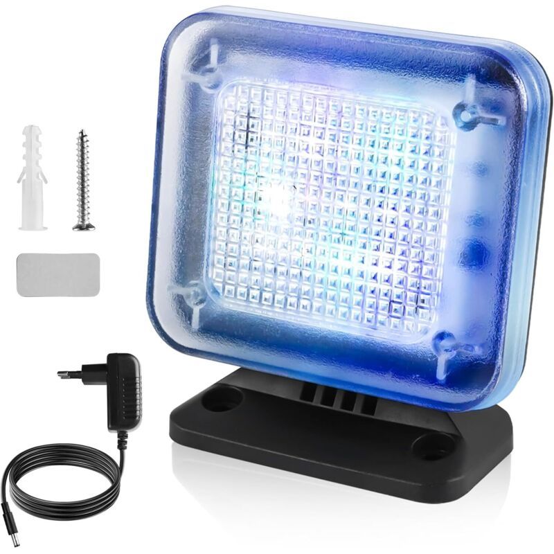 Dummy TV Simulator Burglar Deterrent 12 LED with Timer and Adapter