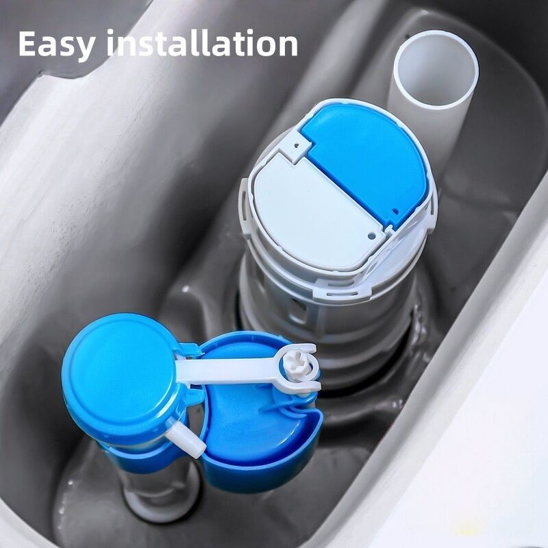 Toilet Cistern Dual Flush Valve Siphon 24cm with Slotted Button White