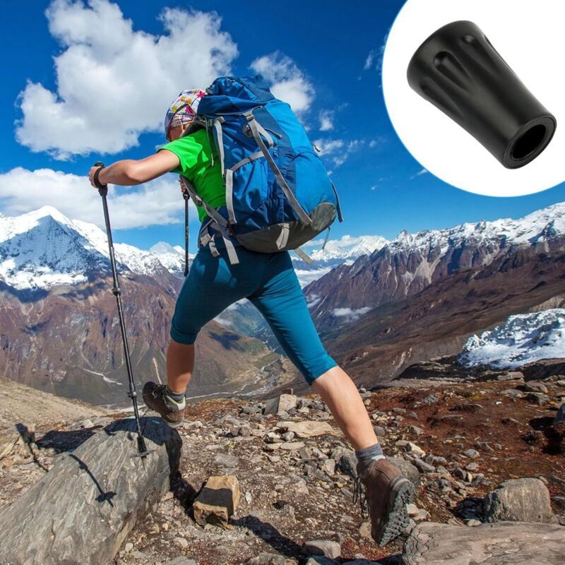 15x Rubber Tips for Trekking Hiking Poles Nordic Walking Protectors
