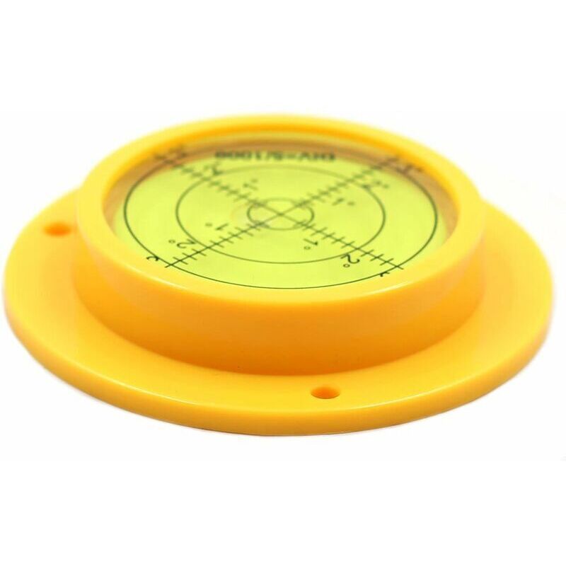 Circular Bullseye Spirit Level 90mm with Mounting Holes Caravan Motorhome