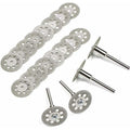 20x Mini Diamond Cutting Discs 22mm with Mandrels for Rotary Tool Dremel